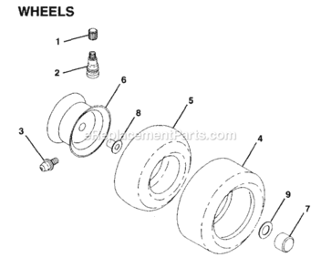 Part Location Diagram of 104757X Husqvarna Cap, Axle, Front